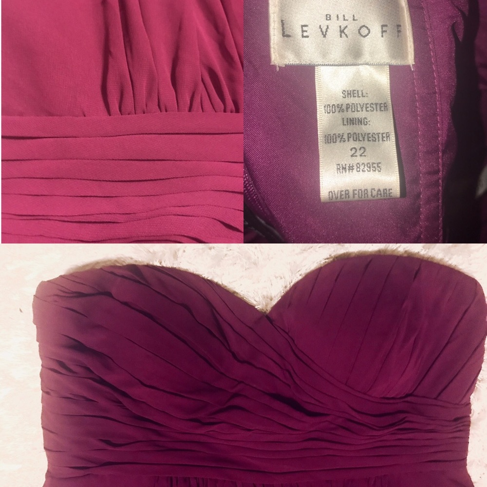 Deep Plum BILL LEVKOFF Gown